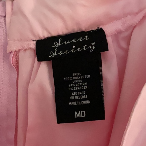 Sweet Society Ruffle & Bow Mini Skirt, Size MD, Pink - Picture 8 of 9